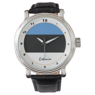 Estonian Flag & Estonia trendy fashion /design Watch