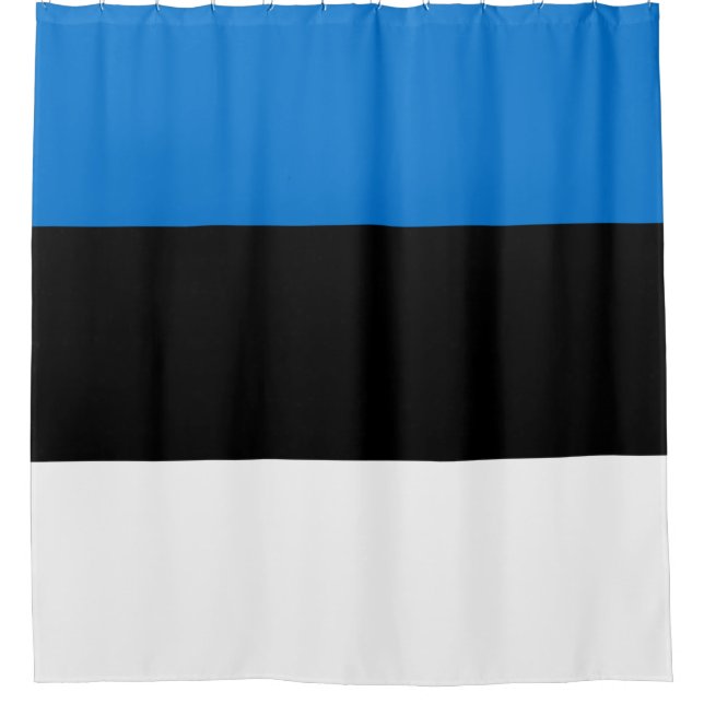 Estonian Flag Shower Curtain (Front)