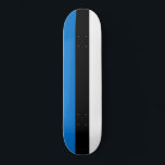 Estonian Flag Skateboard<br><div class="desc">This design features the national flag of Estonia (officially the Republic of Estonia), which is a country on the eastern coast of the Baltic Sea in Northern Europe. It is bordered to the north by the Gulf of Finland across from Finland, to the west by the Baltic Sea across from...</div>