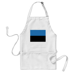 Estonian or Flag of Estonia Standard Apron