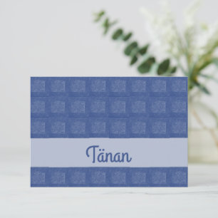 Estonian Thank you Card