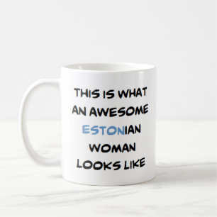 estonian woman, awesome Mug