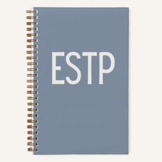 ESTP Personalised Blue Journal Notebook