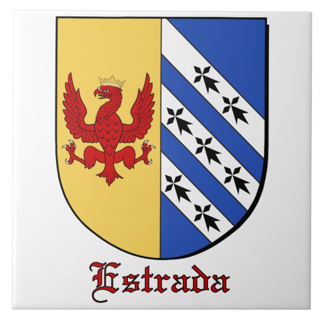 Estrada Familt Shield Decorative Tile (Front)