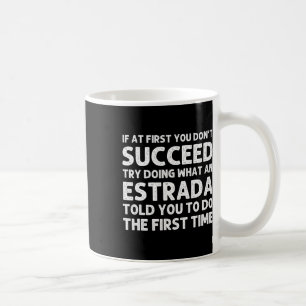 Estrada Funny Surname Family Tree Birthday Reunion Coffee Mug
