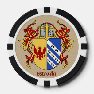 Estrada Heraldic Arms Poker Chips