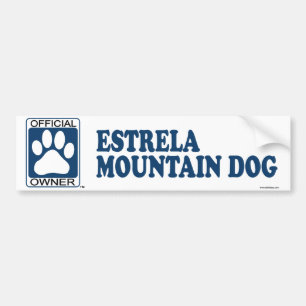 Estrela Mountain Dog Blue Bumper Sticker