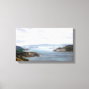 /Estuary laughs of Ferrol (To Corunna) of Ferrol Canvas Print