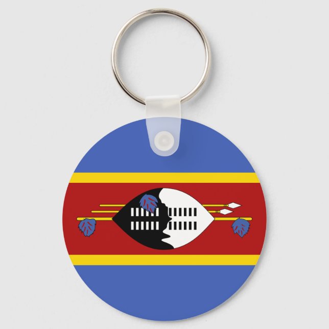 Eswatini Flag Key Ring (Front)