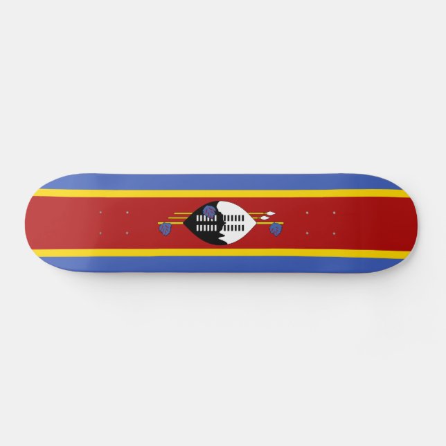 Eswatini Flag Skateboard (Horz)