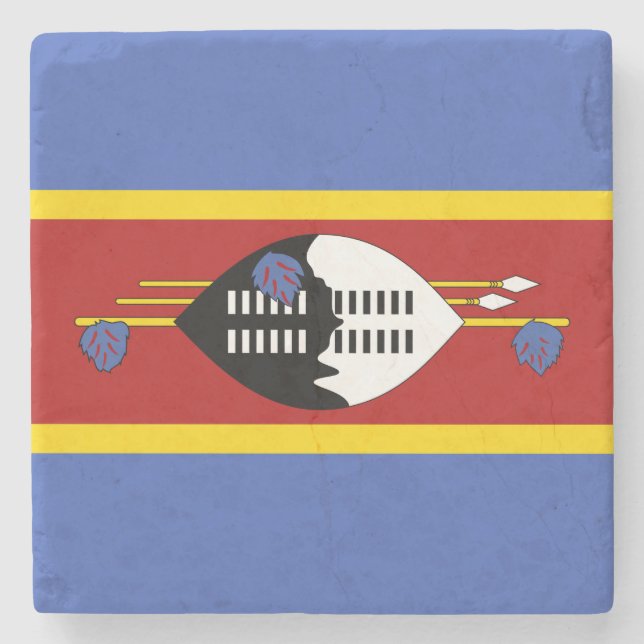 Eswatini Flag Stone Coaster (Front)