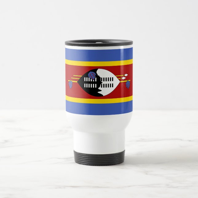 Eswatini Flag Travel Mug (Center)
