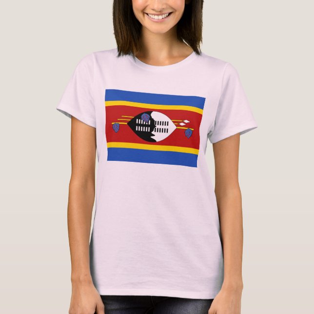 Eswatini Flag x Map T-Shirt (Front)