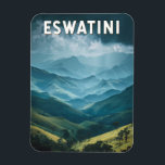 Eswatini Illustration Travel Art Vintage Magnet<br><div class="desc">Eswatini retro vector travel design.  Eswatini,  a small yet culturally rich kingdom in Southern Africa,  is known for its vibrant traditions,  wildlife sanctuaries,  and scenic highlands.</div>