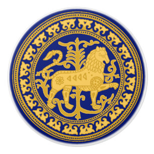Esztergom Lion Ceramic Knob
