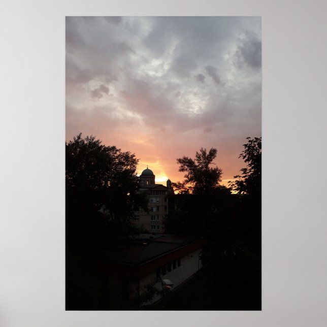 Esztergom Night Sky. Poster (Front)