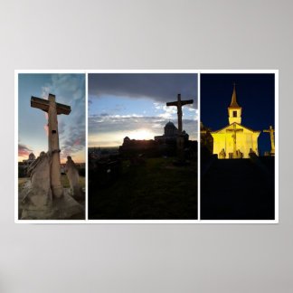 Esztergom Night Sky. Poster