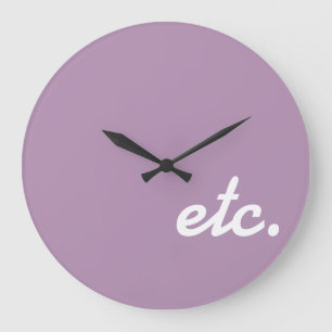 Et Cetera Large Clock