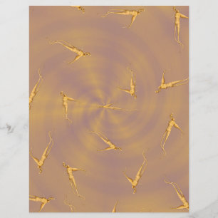 ET Ginseng Man Scrapbook Paper 2-Sided Page