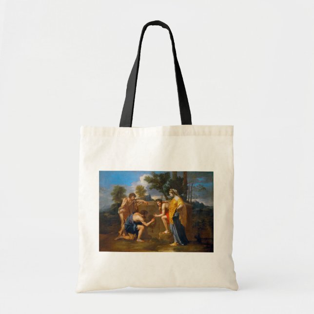 Et in Arcadia ego, Poussin Tote Bag (Front)