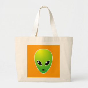 ET - on Orange Large Tote Bag