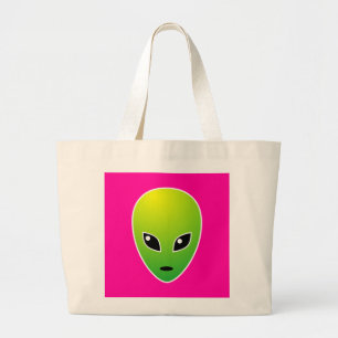 ET - on Pink Large Tote Bag