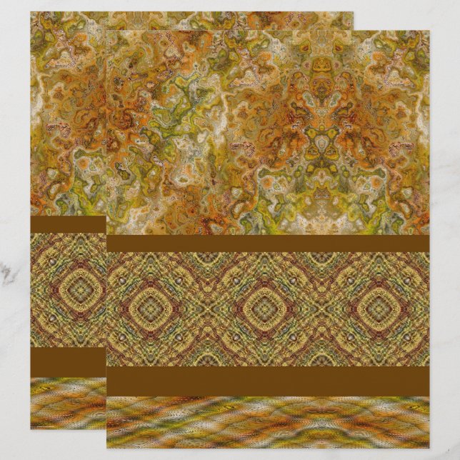 ET Sampler Scrapbook Paper 2-Sided Page (Front/Back)