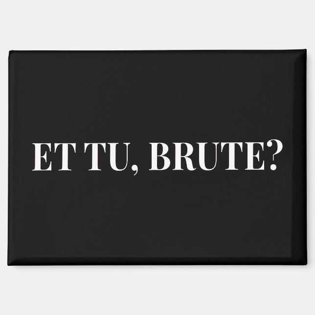 Et Tu, Brute? Shakespeare's Julius Caesar III Magnet (Front)