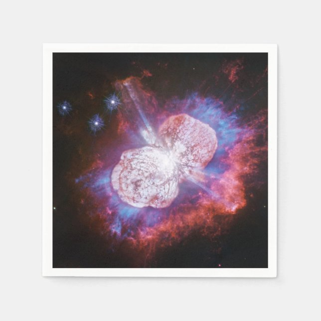 Eta Carinae Binary Star System Fireworks Napkin (Front)
