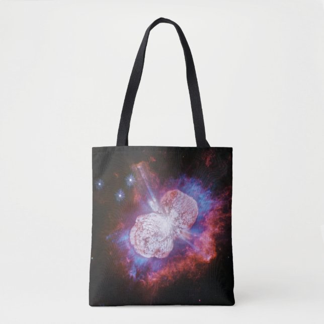 Eta Carinae Binary Star System Fireworks Tote Bag (Front)