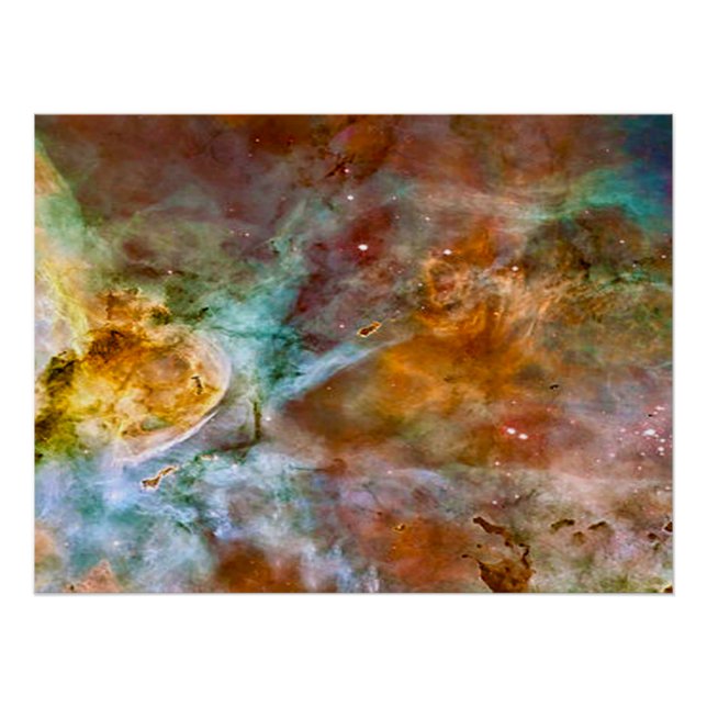 Eta Carinae Nebula in Brown & Copper Poster (Front)