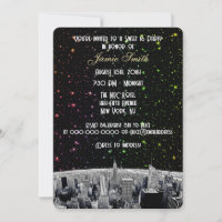 Etched NYC Skyline 2 Rainbow Star Sweet 16 V