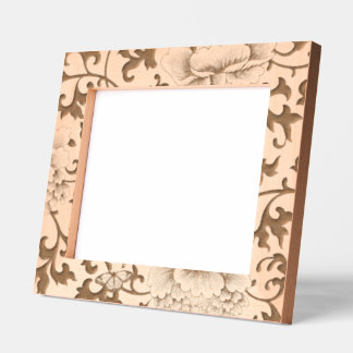 ETCHED PICTURE FRAMES JAPANESE FLORAL PATTERN