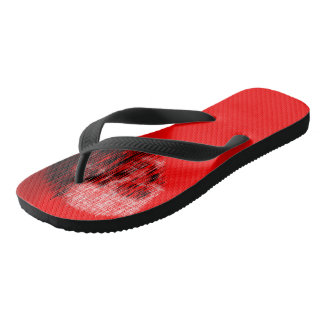 etched skull jandals