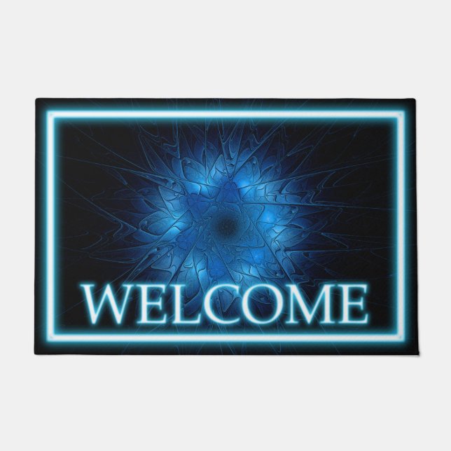 Etched Star of David - Welcome Doormat (Front)