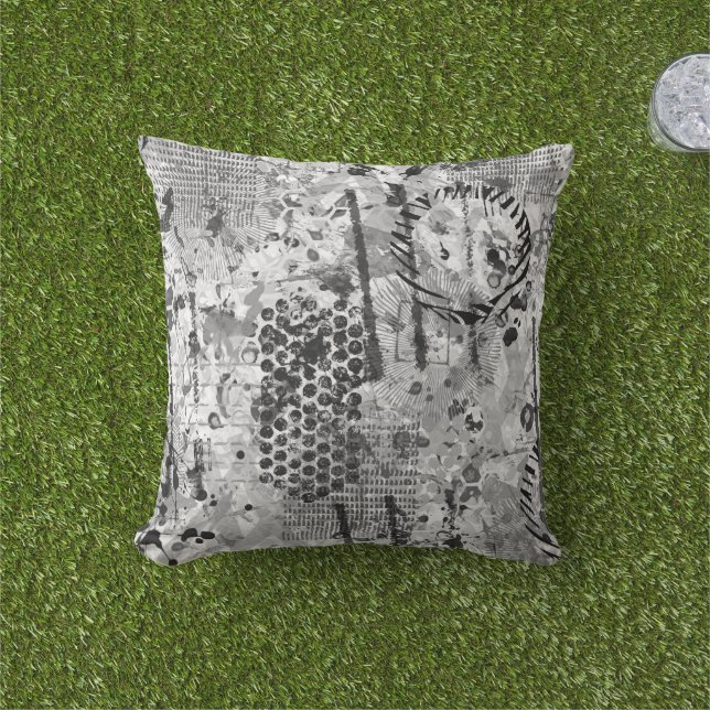 Etchings Graffiti Cushion (Grass)