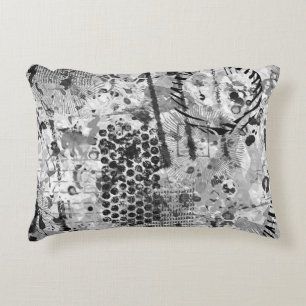 Etchings Graffiti Decorative Cushion