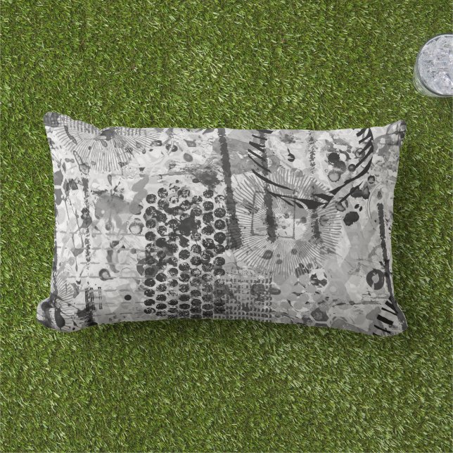 Etchings Graffiti Lumbar Cushion (Grass)
