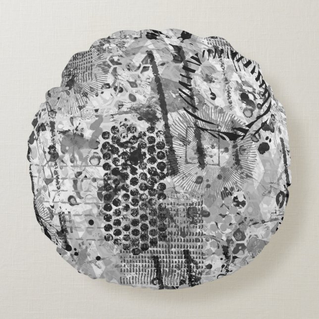 Etchings Graffiti Round Cushion (Front)