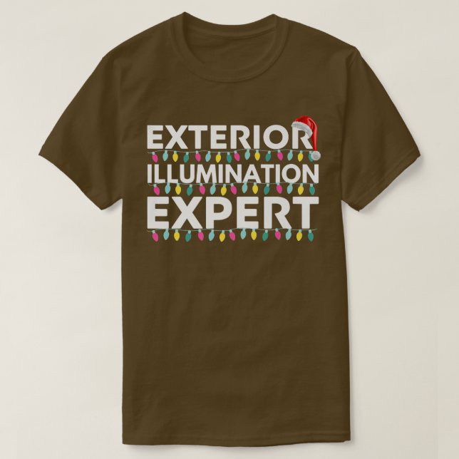 Eterior Illumination Epert Light Decorator Christm T-Shirt (Design Front)