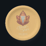 Eternal as the Stars Evenstar Graphic Paper Plate<br><div class="desc">Celebrate the timeless romance between Arwen and Aragorn with this elegant Lord of the Rings™ Evenstar design. Featuring a beautifully stylized Evenstar motif with delicate, flowing linework and warm autumnal tones, the artwork represents love and hope. Below, the phrase “Eternal as the Stars” adds a poetic touch, capturing the everlasting...</div>