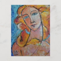 Eternal beauty vertical postcard