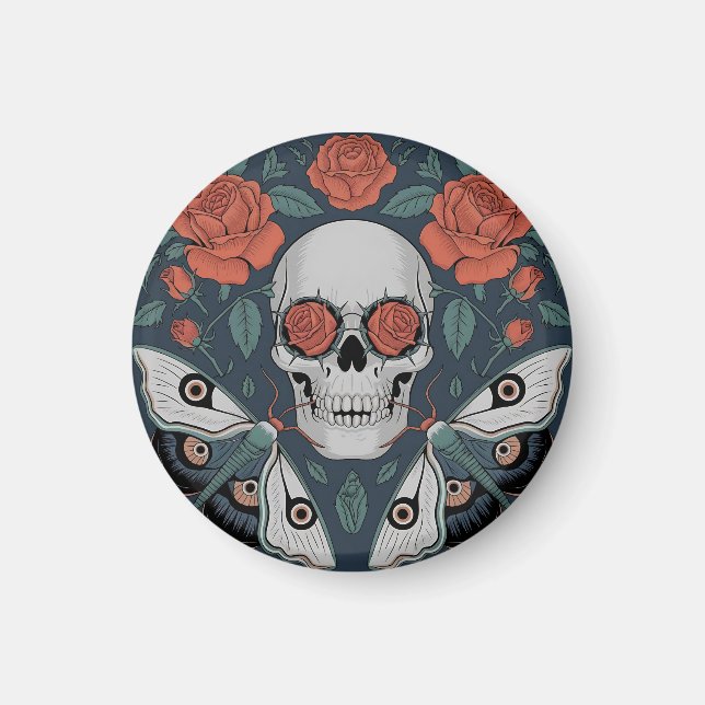Eternal Bloom: A Dance of Life and Death Magnet (Front)