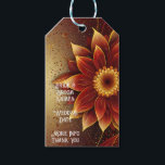 Eternal Bloom: A Timeless Celebration of Love Gift Tags<br><div class="desc">Celebrate your love story with our "Eternal Bloom" wedding invitation, featuring a stunning floral design in rich hues of red, gold, and earthy tones. This elegant and eye-catching design symbolises the beauty of everlasting love and is perfect for couples seeking a timeless and sophisticated invitation. The intricate floral details and...</div>