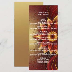 Eternal Bloom: A Timeless Celebration of Love Menu