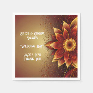 Eternal Bloom: A Timeless Celebration of Love Napkin