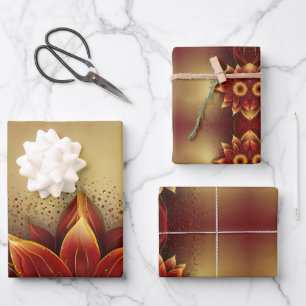 Eternal Bloom: A Timeless Celebration of Love Wrapping Paper Sheet