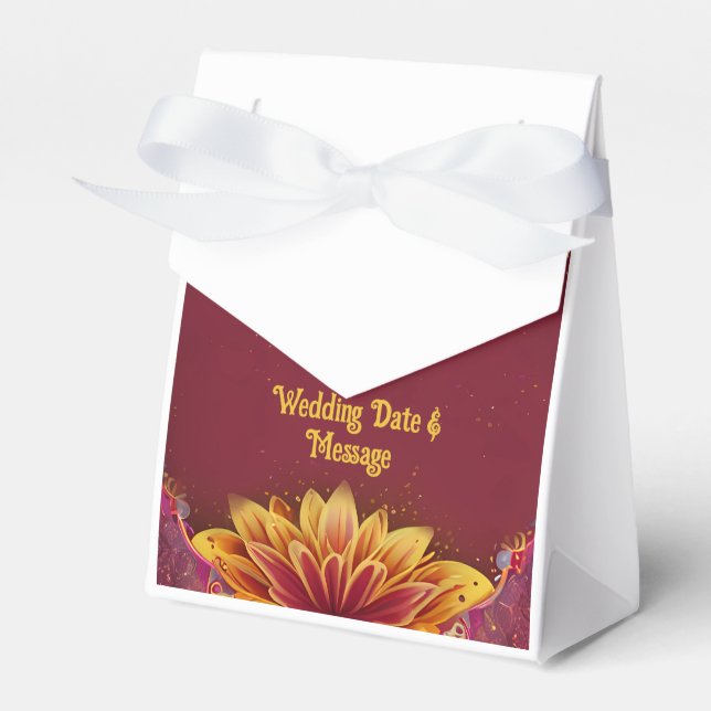 Eternal Blossoms: A Celebration of Love Favour Box (Front Side)