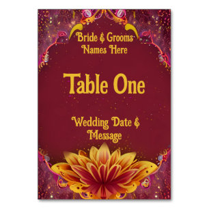 Eternal Blossoms: A Celebration of Love Table Number