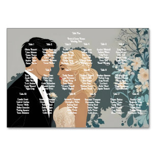 Eternal Blossoms: A Celebration of Love" Wedding Table Number